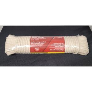 Ace 5/16 in. D X 100 ft. L White Solid Braided Cotton Sash Cord Max Wt. 84 lbs